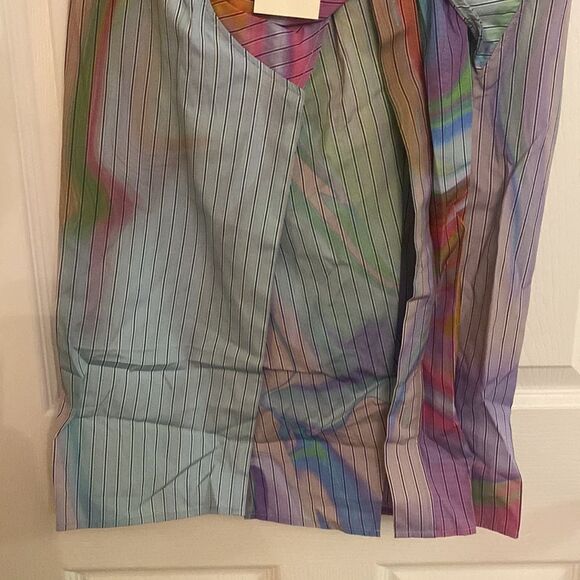 New Rihanna Fenty printed wrap skirt in psychedelic sz 36 - Picture 9 of 11